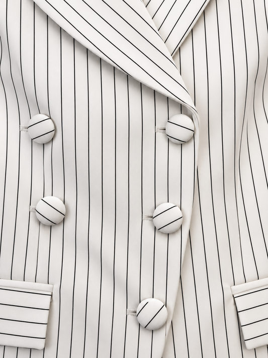 Pinstripe Double Breasted Blazer