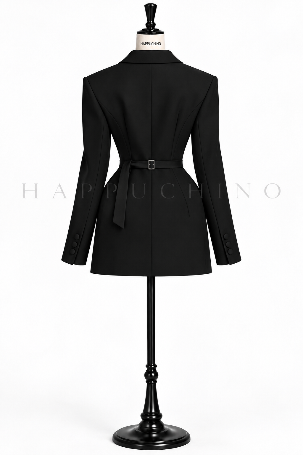 Plain Double Breasted Blazer Dress