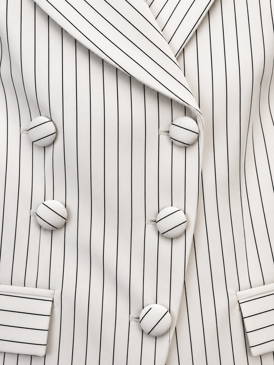 Pinstripe Double Breasted Blazer