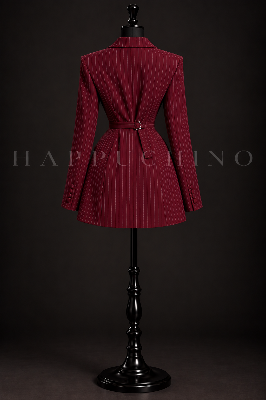 Pinstripe Double Breasted Blazer Dress