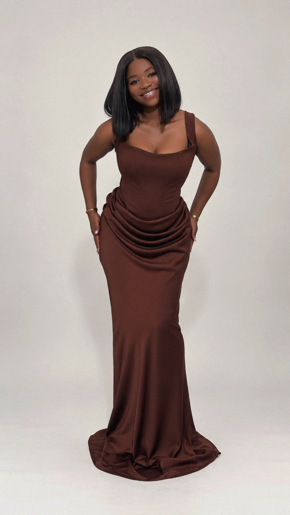 Draped Corset Gown